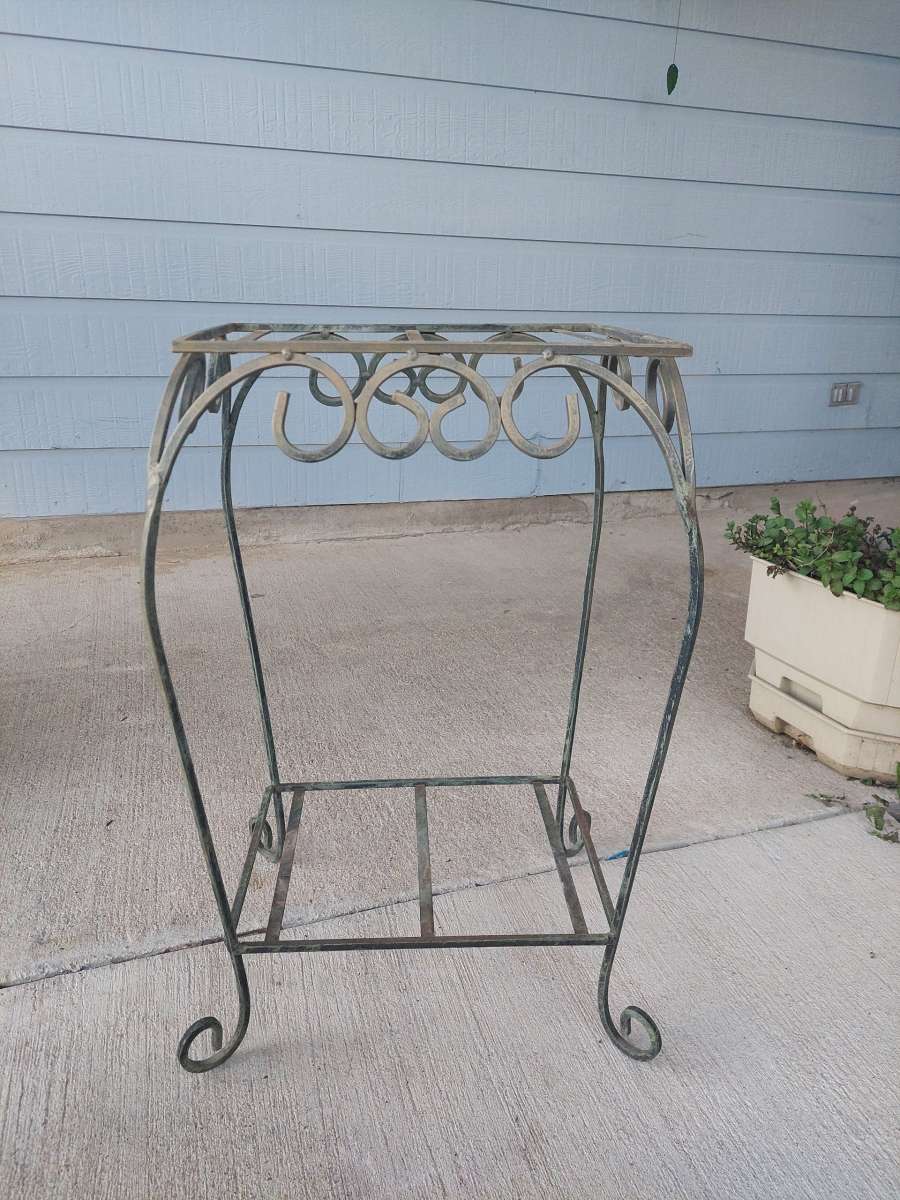 Antique French Victorian Gilt Wire Garden Plant Stands