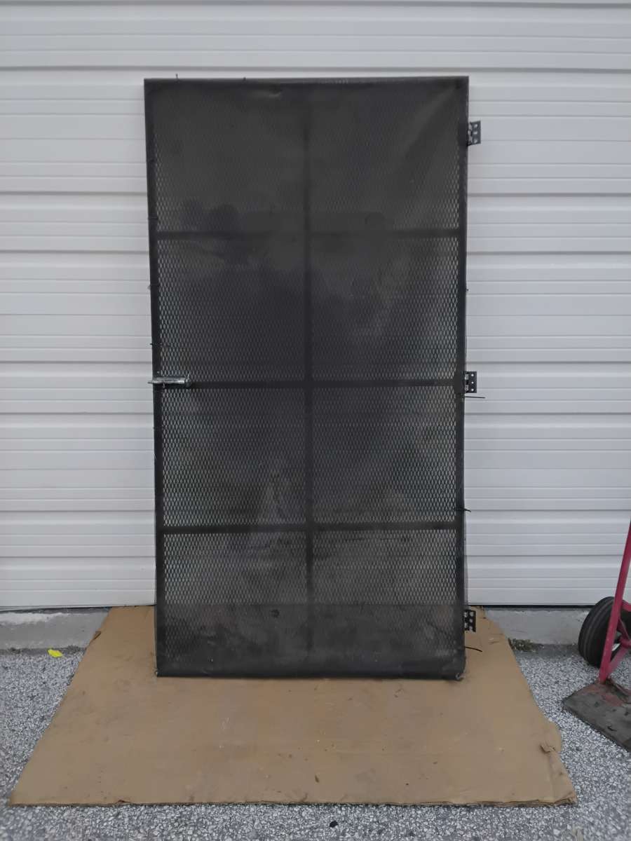 Well Made All Steel Screen Door for Man Door Like New