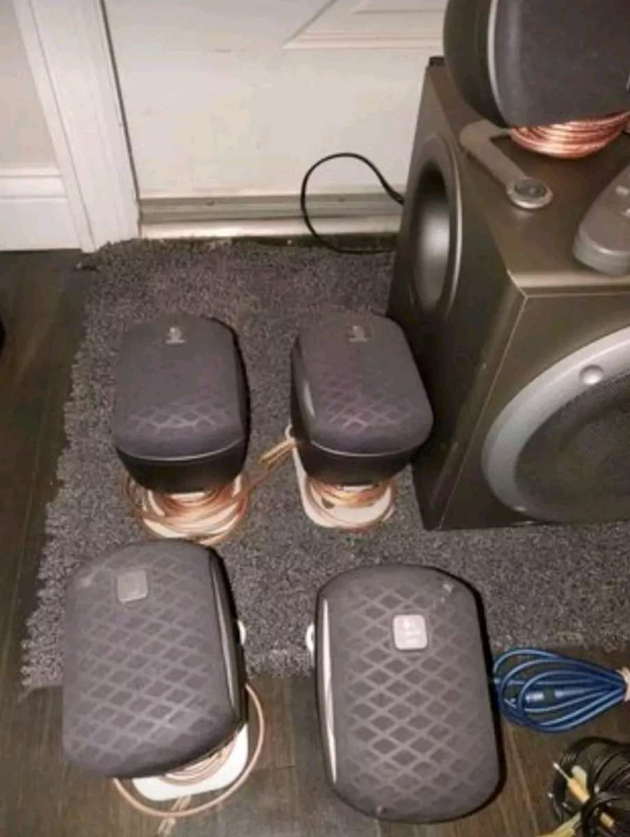 Used Logitech Z680 surround sound system