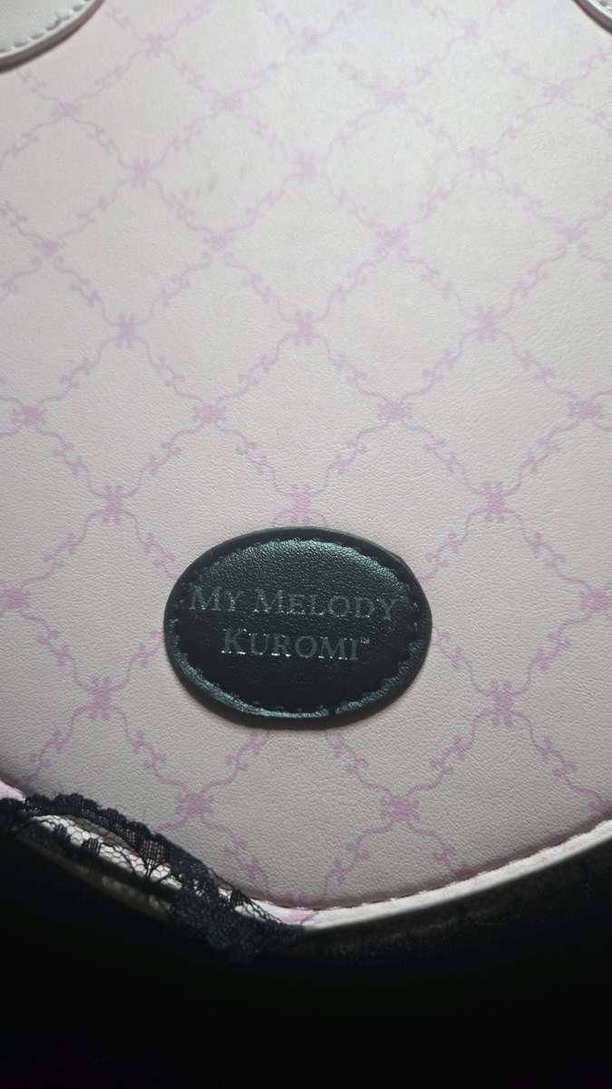 kuromi heart shaped tot bag