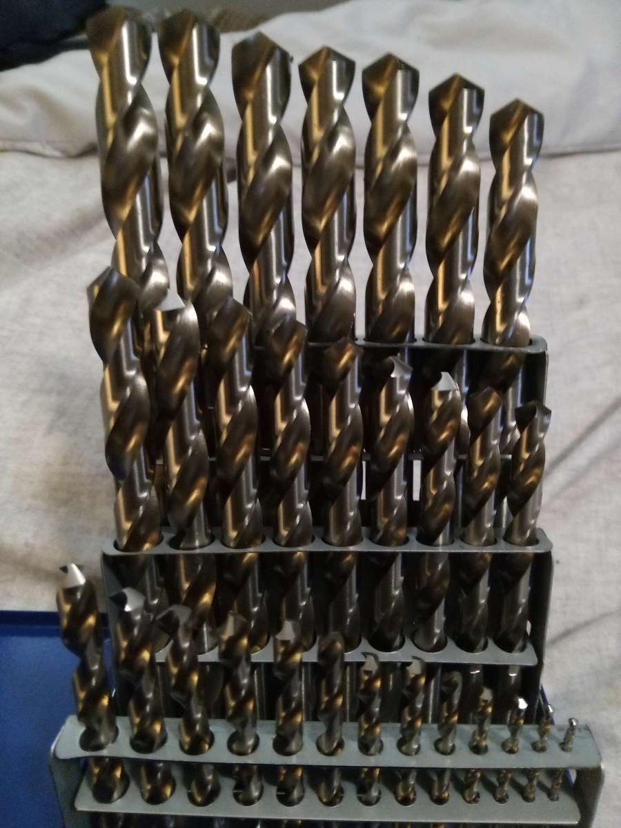 29 piece hardened steel drill bits