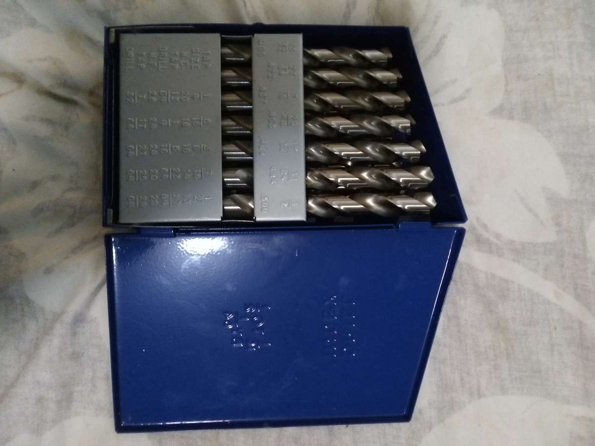29 piece hardened steel drill bits