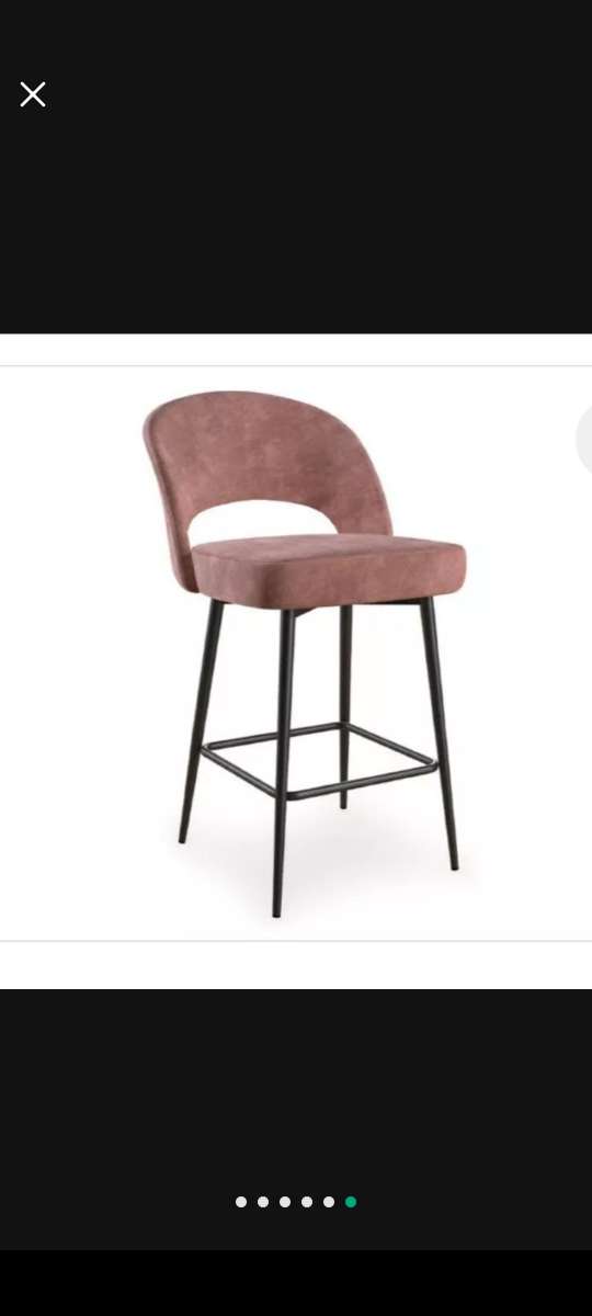 BarStools 2 ROSE Velvet