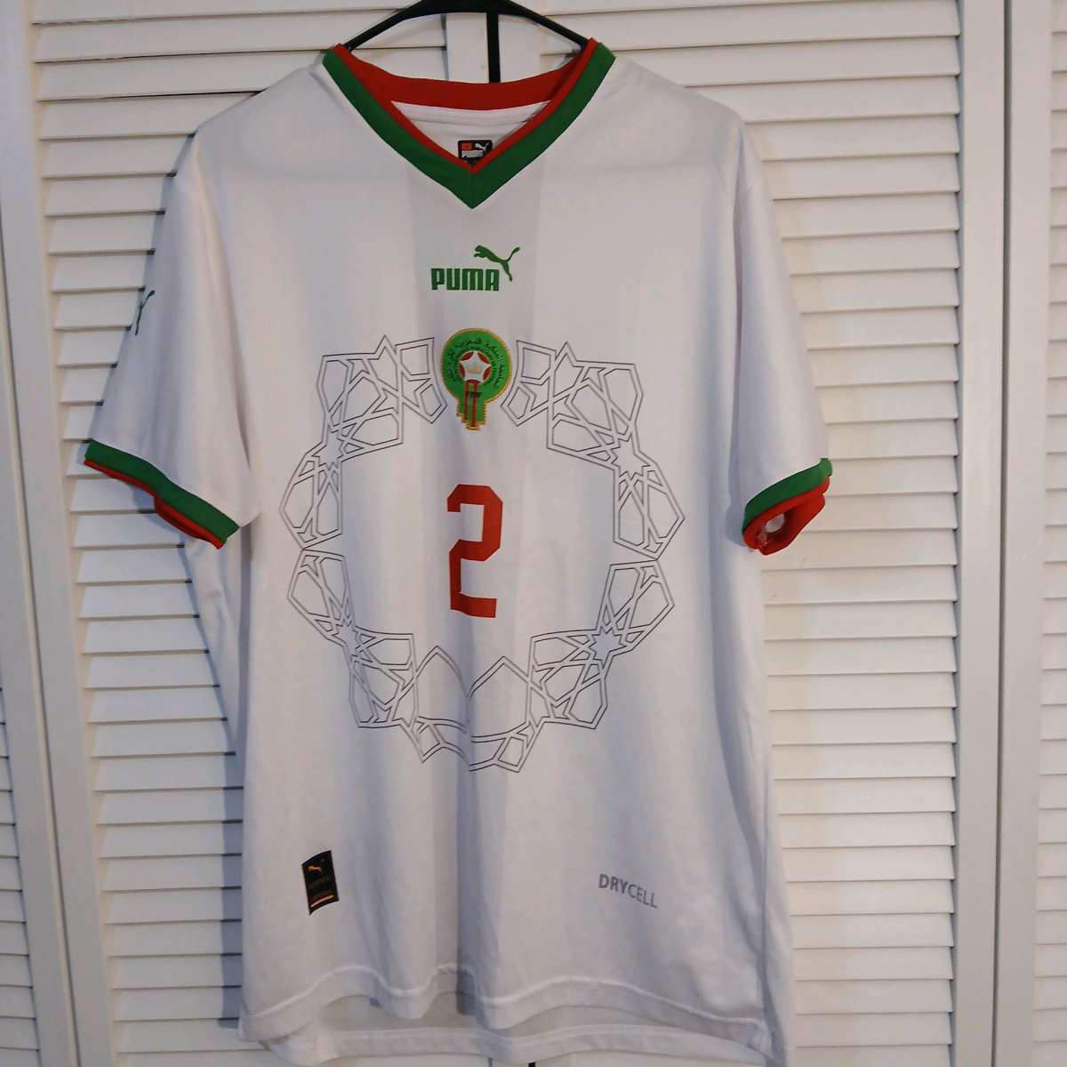 Authentic World Cup Morocco Hakimi Jersey Size 3XL