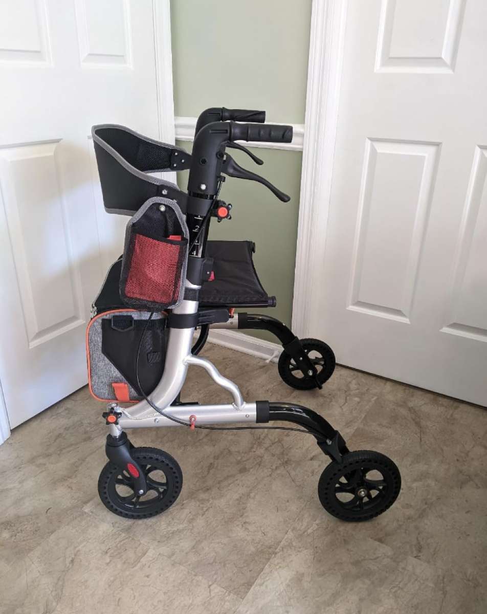All terrain Rollator Walker Foldable Seat Light