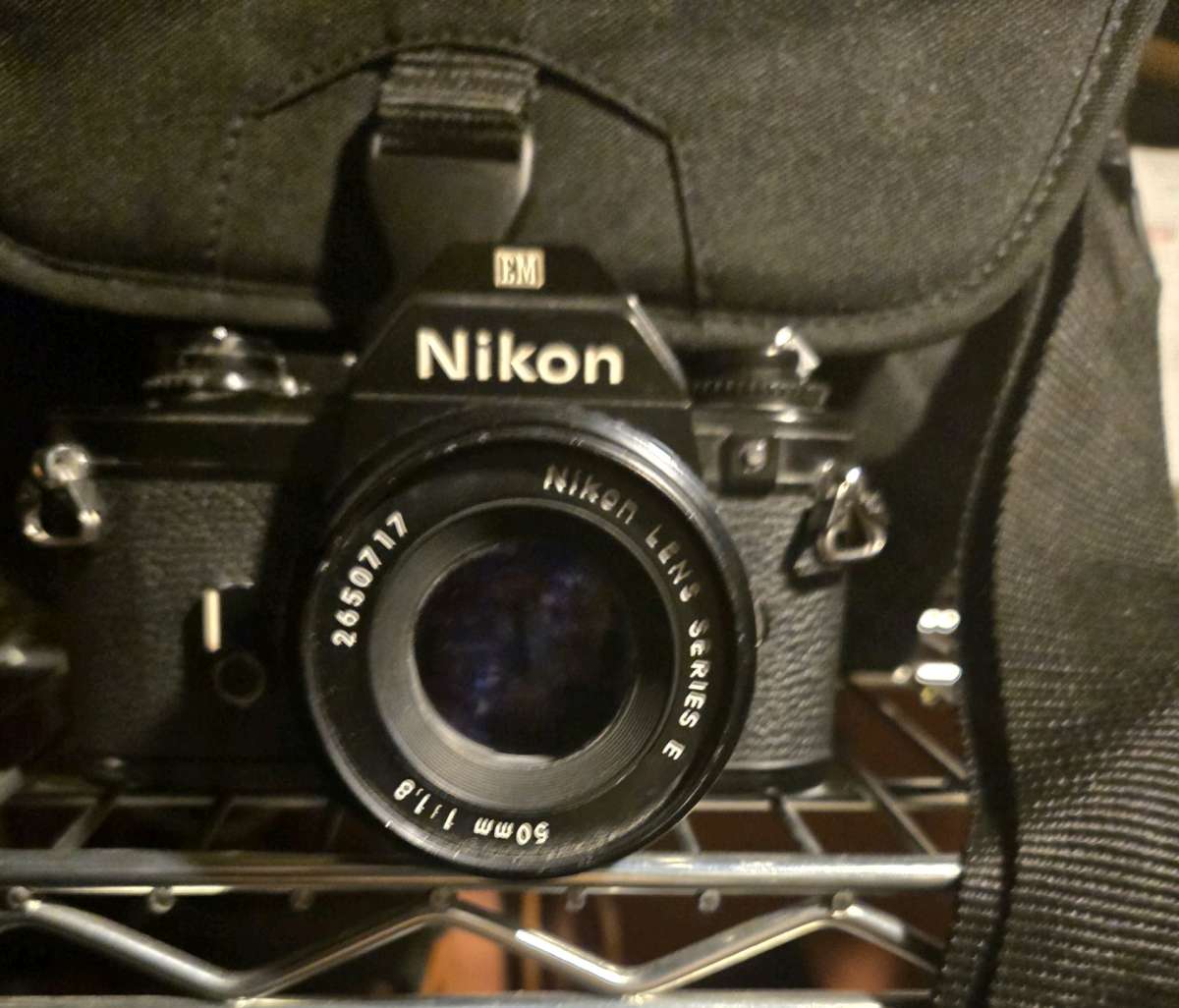 Nikon EM 35MM Film Camera w50MM 18 Nikon Series E Lens  Niko