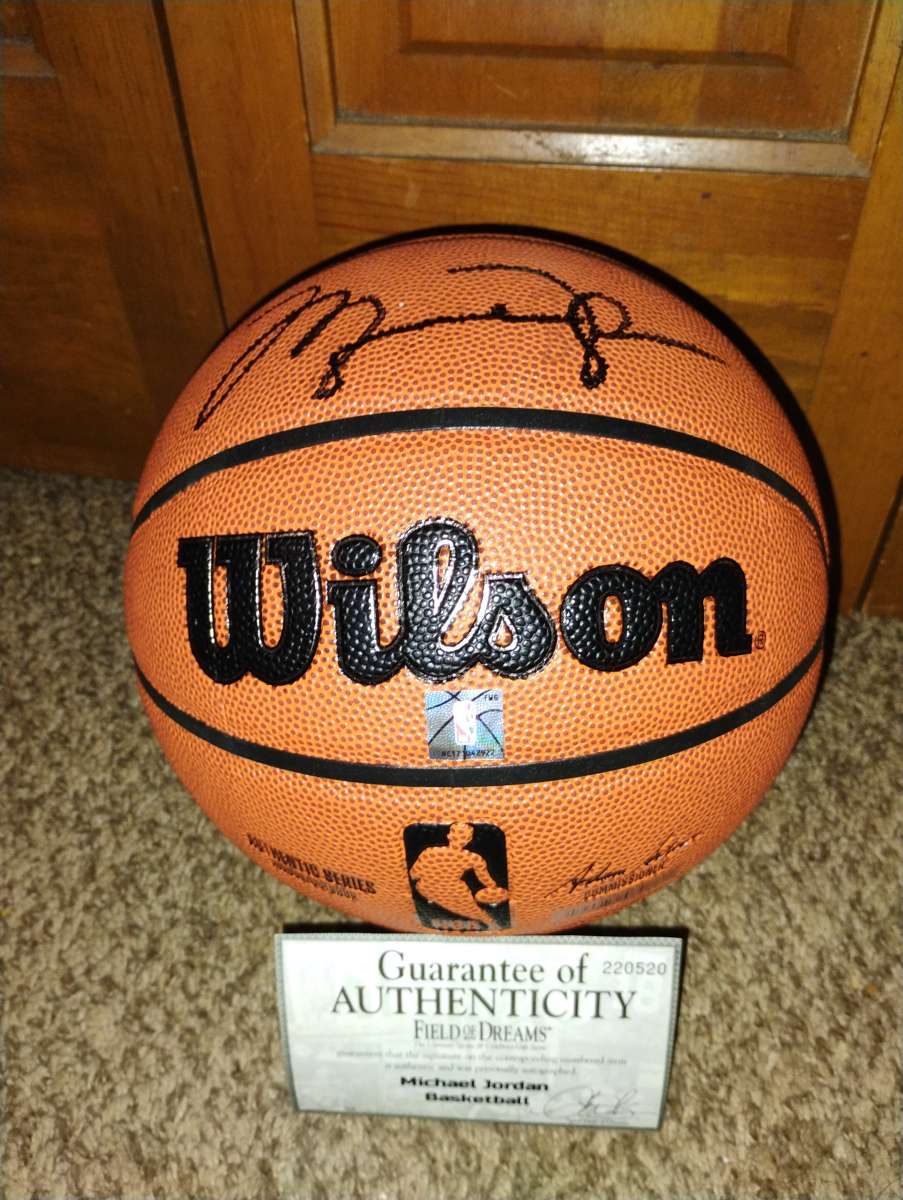 Michael Jordan signed basketball