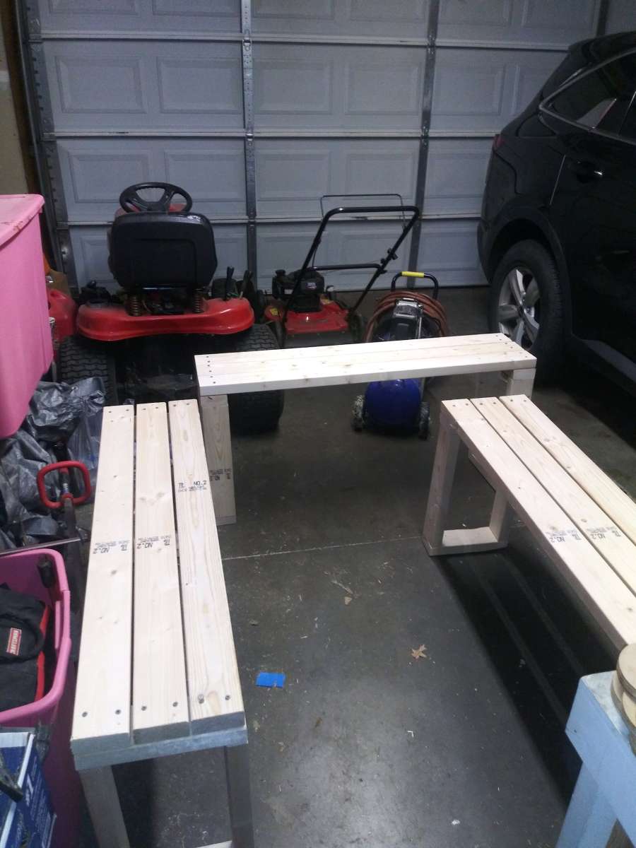 3 Benches 60 dollars each solid wood
