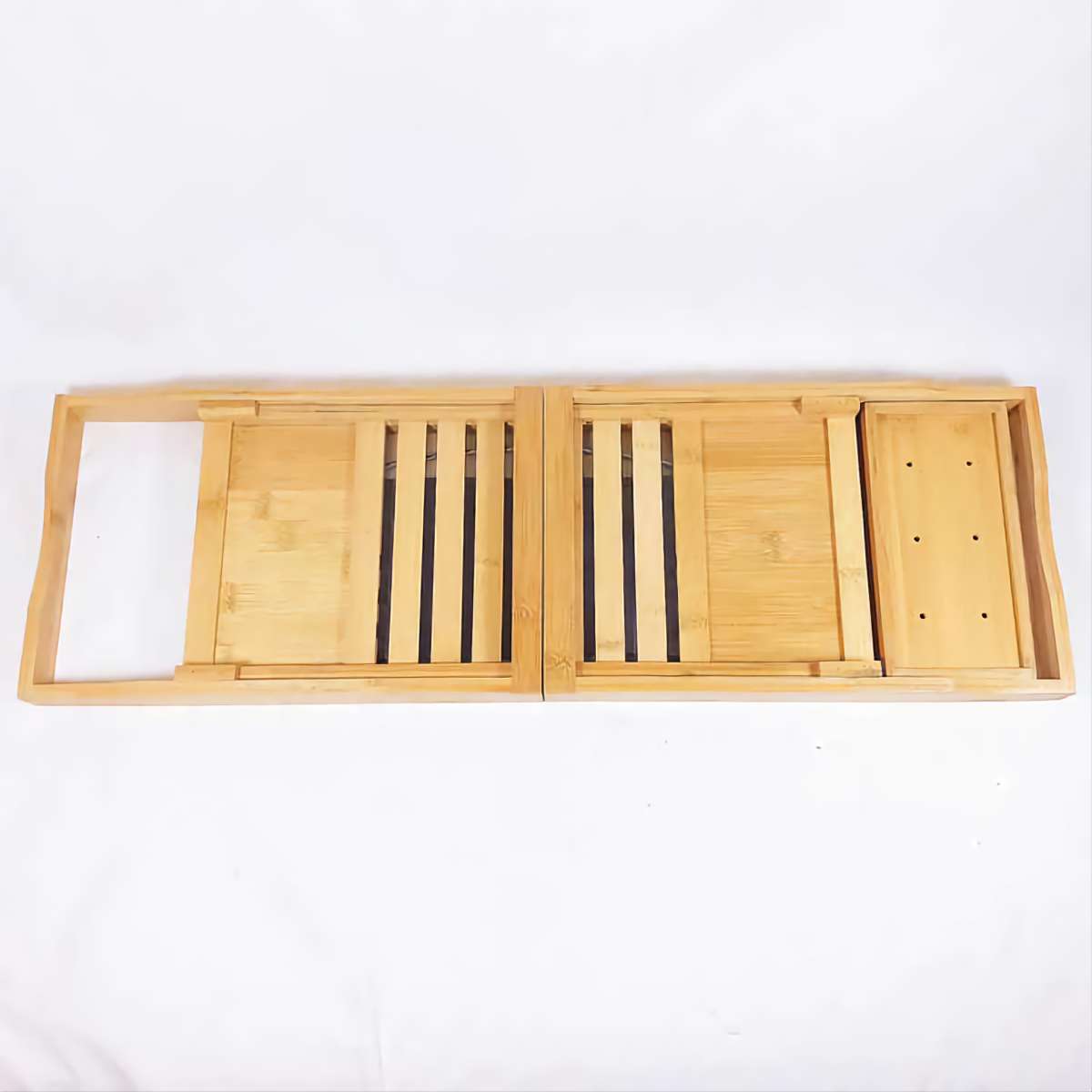 Home It EXPANDABLE Natural BAMBOO BATHTUB TRAY CADDY 27 34