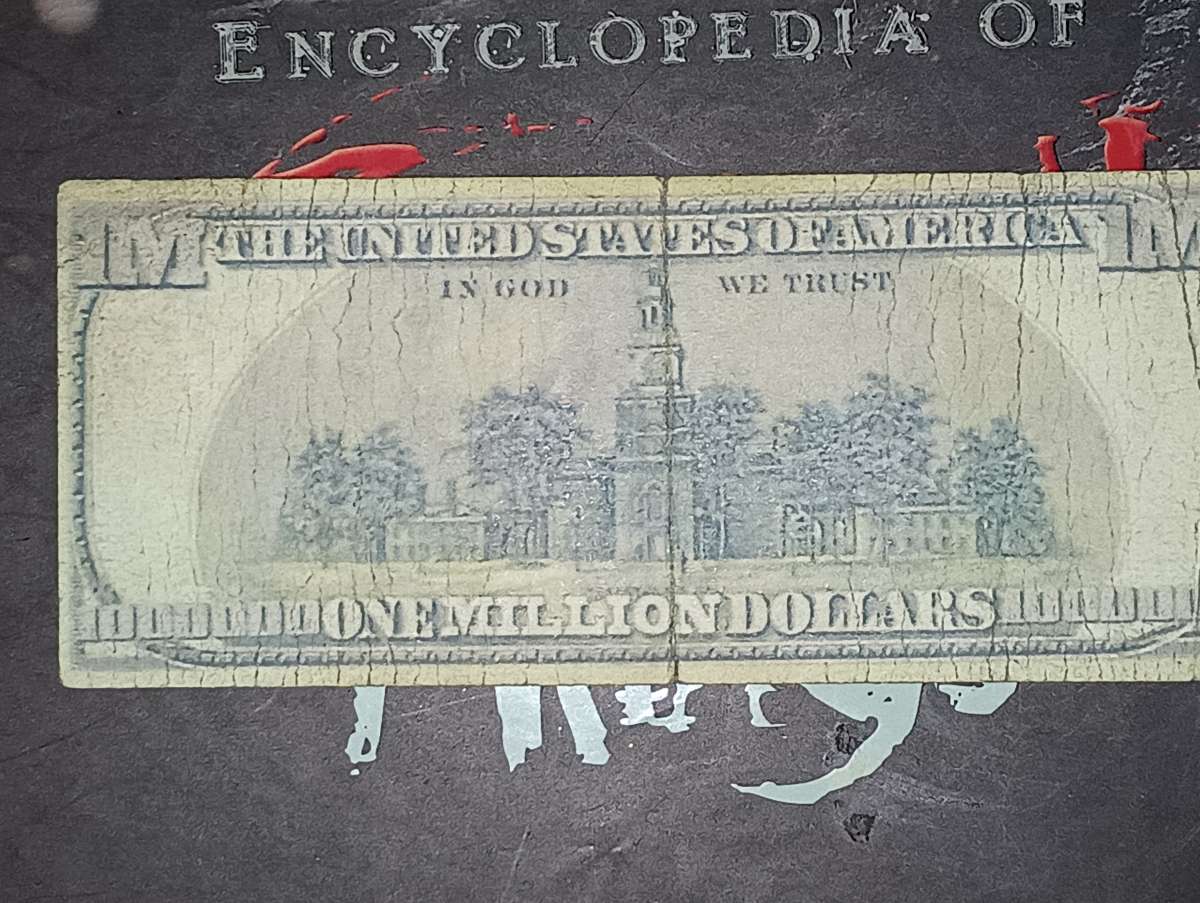 Gold certificate million dollar bill