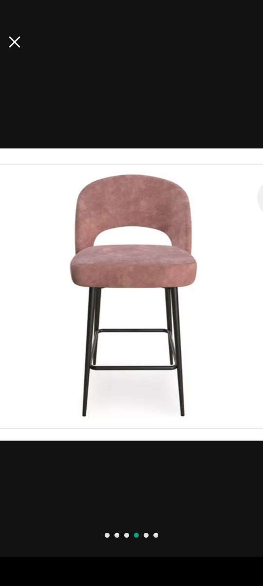 BarStools 2 ROSE Velvet
