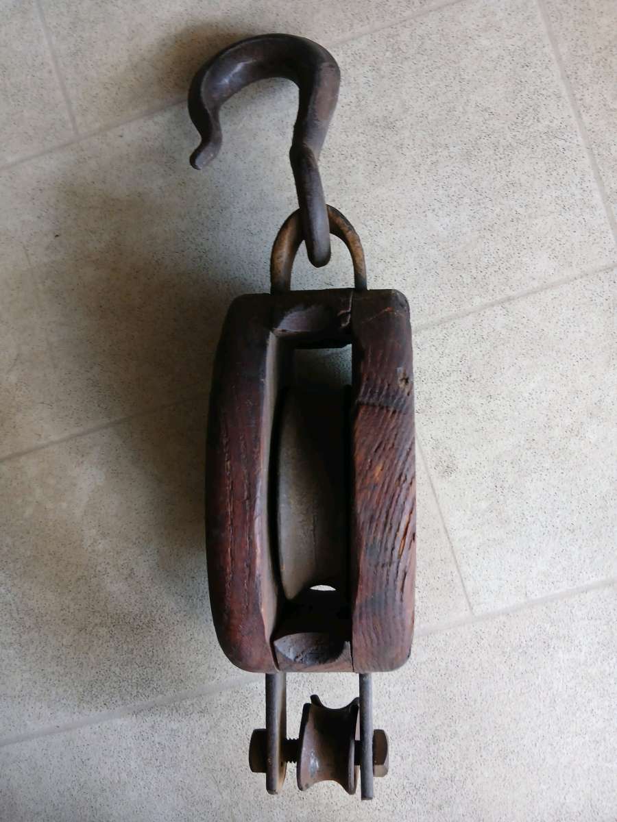 antique barn pulley