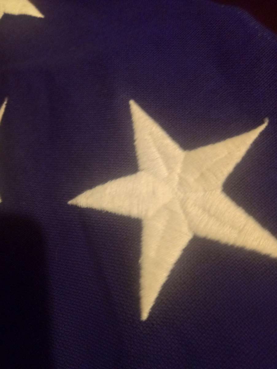 LARGE AMERICAN FLAG 9 foot by 5 foot ALL COTTON