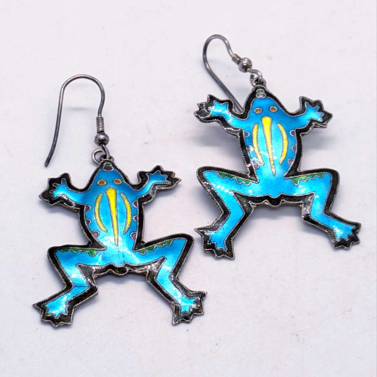 Sterling Silver Callipso Frog Earrings