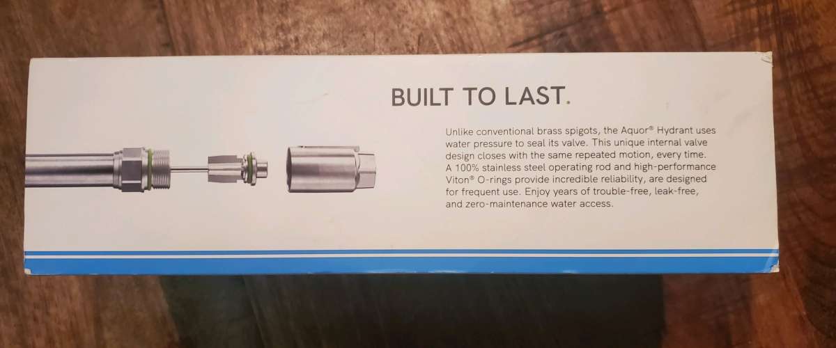 Aquor  House Hydrant V2  Outdoor Faucet System  Slate Gray