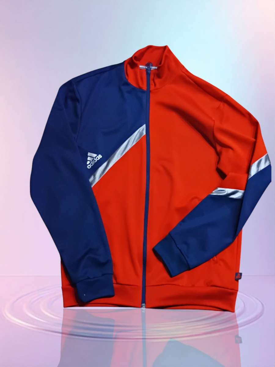 Red Blue Silver Adidas Sweatsuit