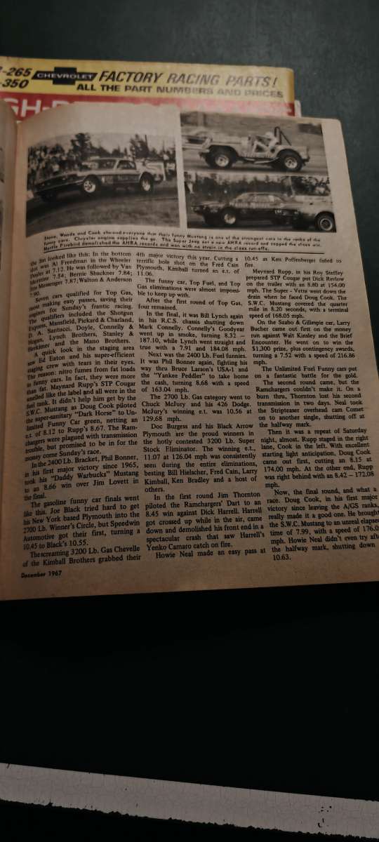 Set of 4 Vintage High Performance Stockers Magazines  196719