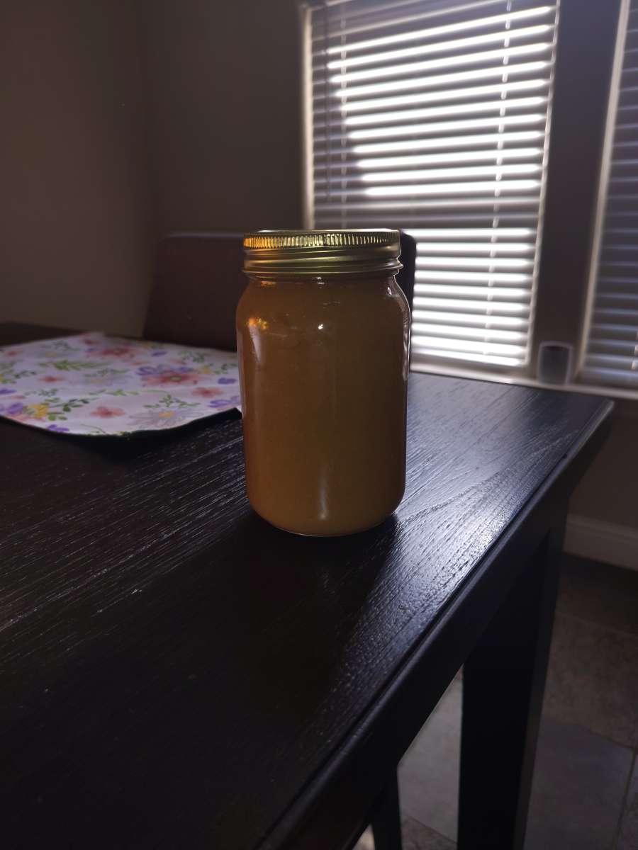 Homemade Applesauce and Blueberry Lemon Jelly and Cowboy Can