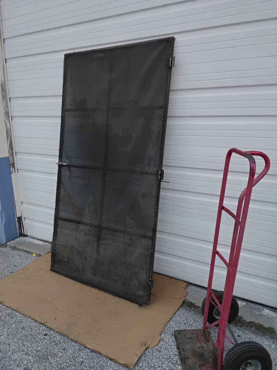 Well Made All Steel Screen Door for Man Door Like New