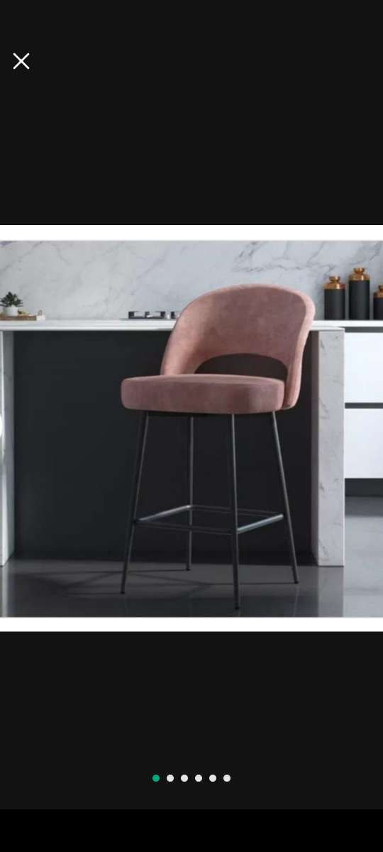 BarStools 2 ROSE Velvet