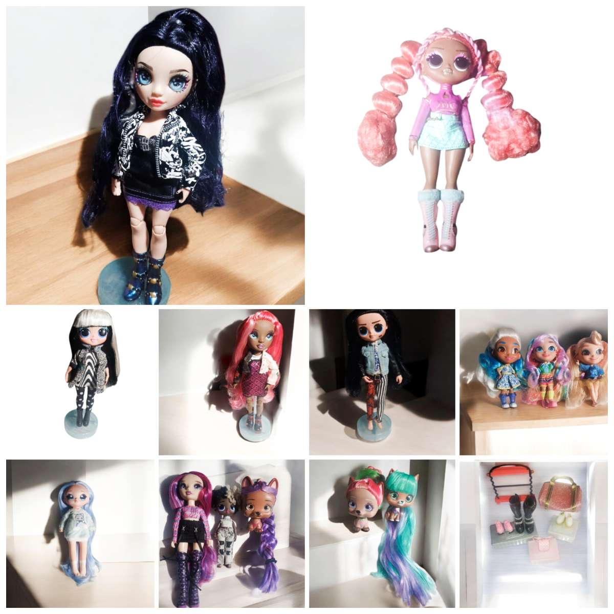 Rainbow high LOL na na na hairdorables and I love VIP Pets