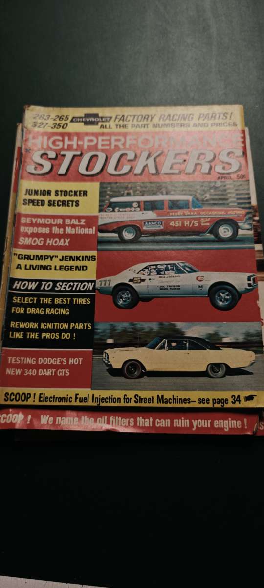 Set of 4 Vintage High Performance Stockers Magazines  196719