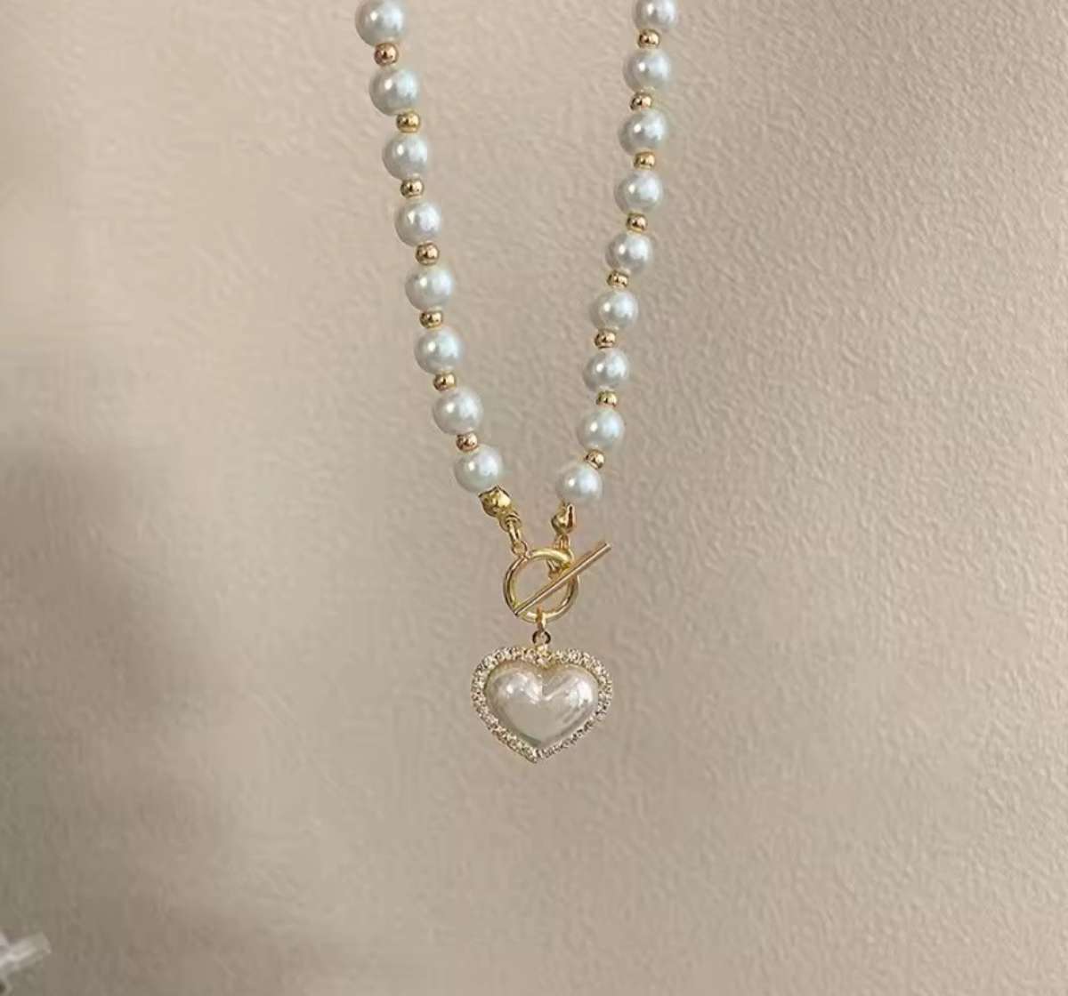 Pearl Heart Necklace