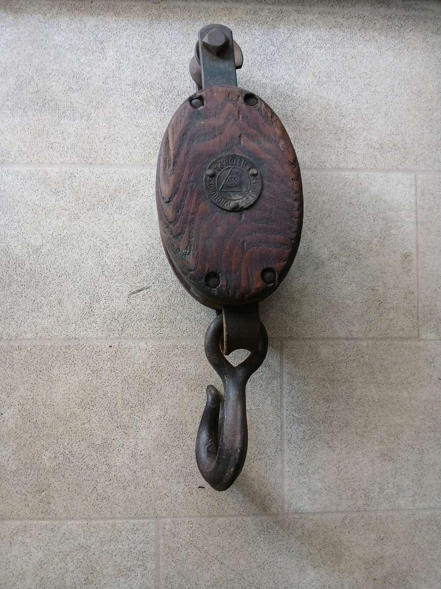 antique barn pulley