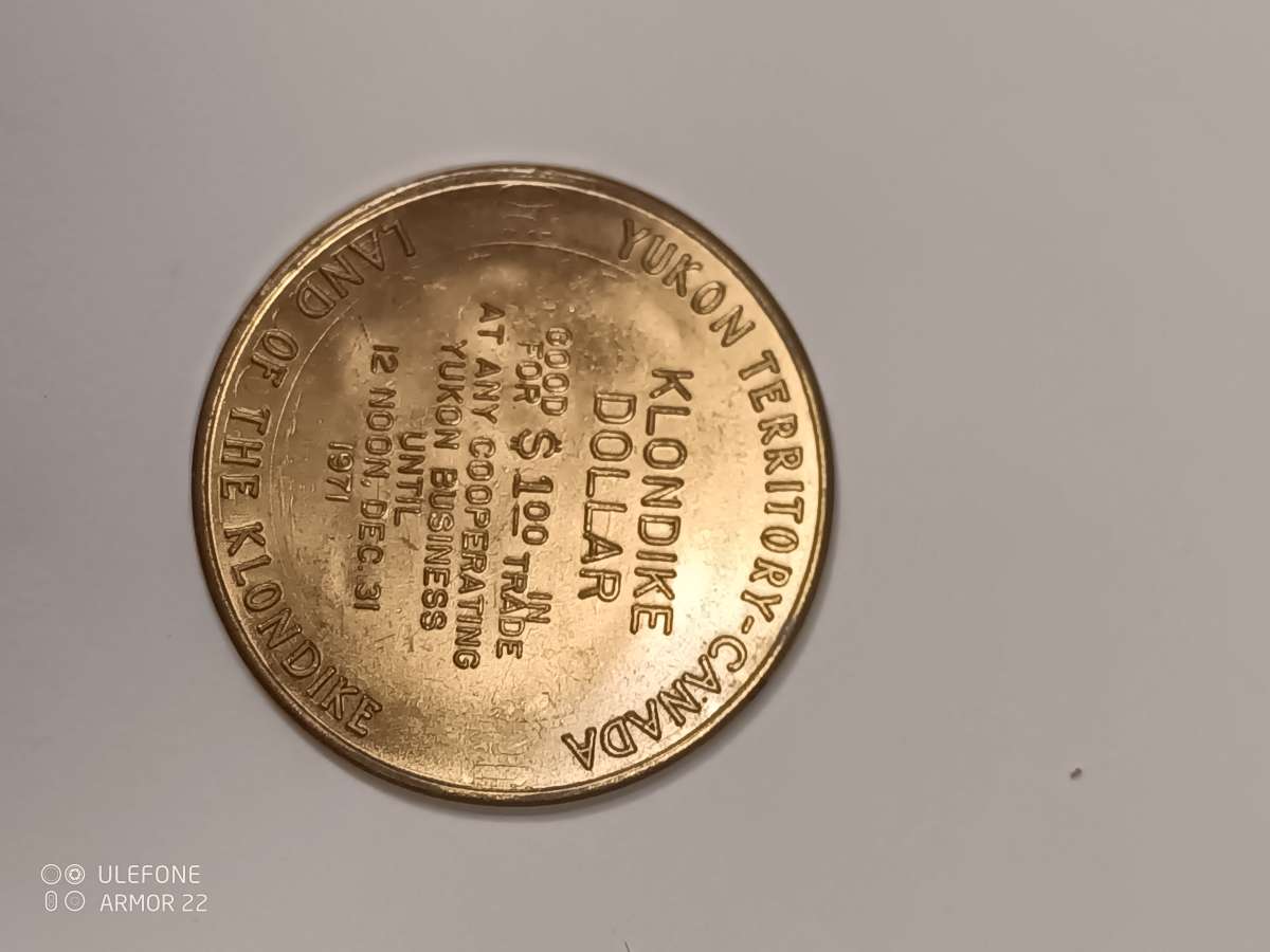 1950 Canada Klondike 1 Dollar Yukon Territory
