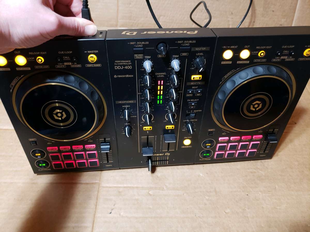 Pioneer DDJ400N LE Gold 2Channel DJ Controller Works No Cord