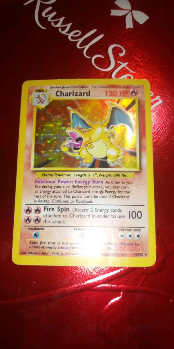 1st edition charizard trying to make some money thanks