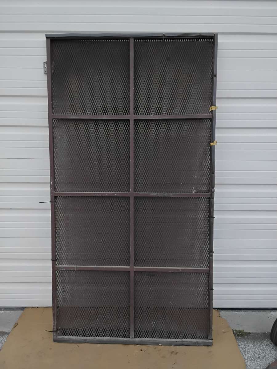 Well Made All Steel Screen Door for Man Door Like New