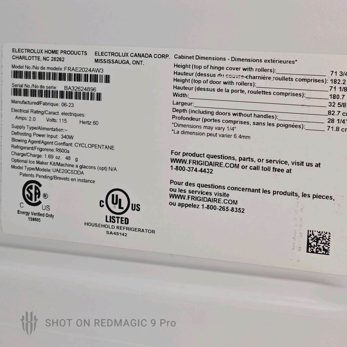Eventemp Refrigerator