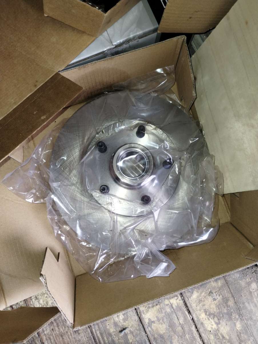 front brake pads and 2 front rotors