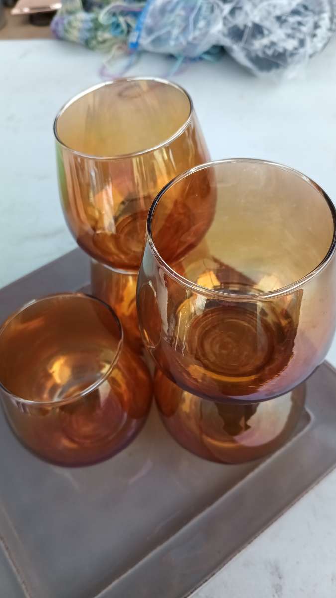 very good quality smoked glasses for 25 5 pieces