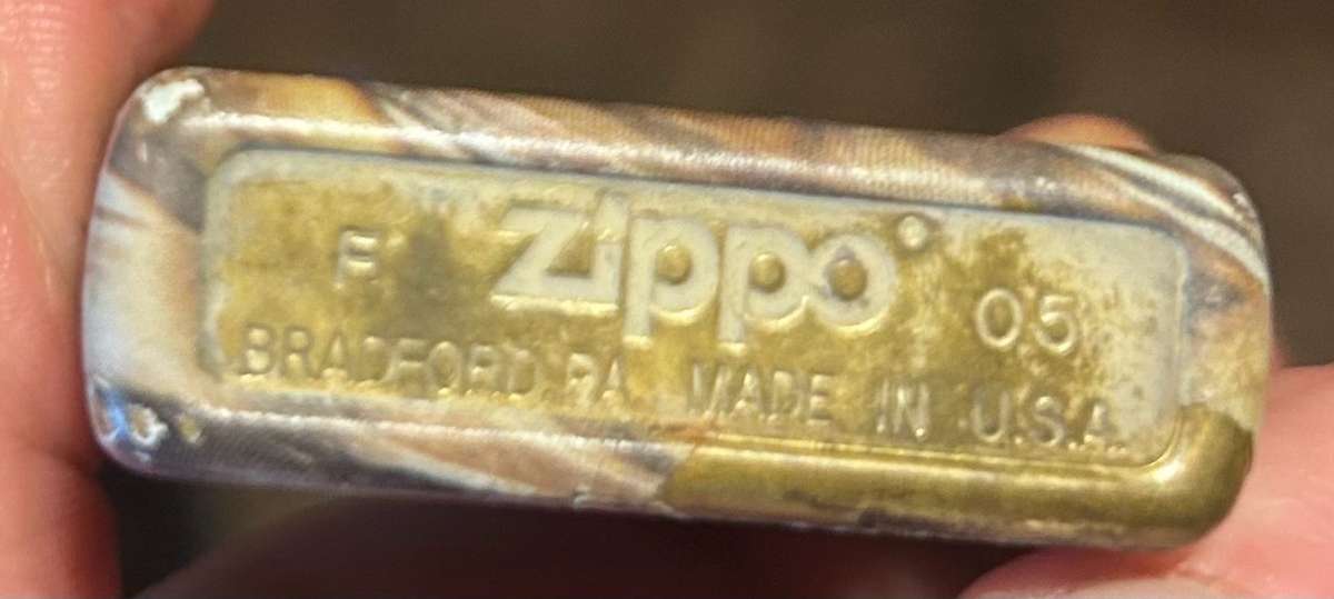 camo 2005 zippo lighter