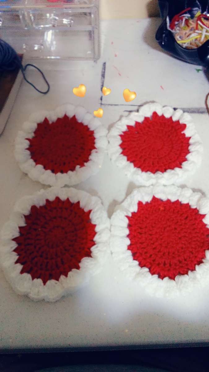 set of four coasters