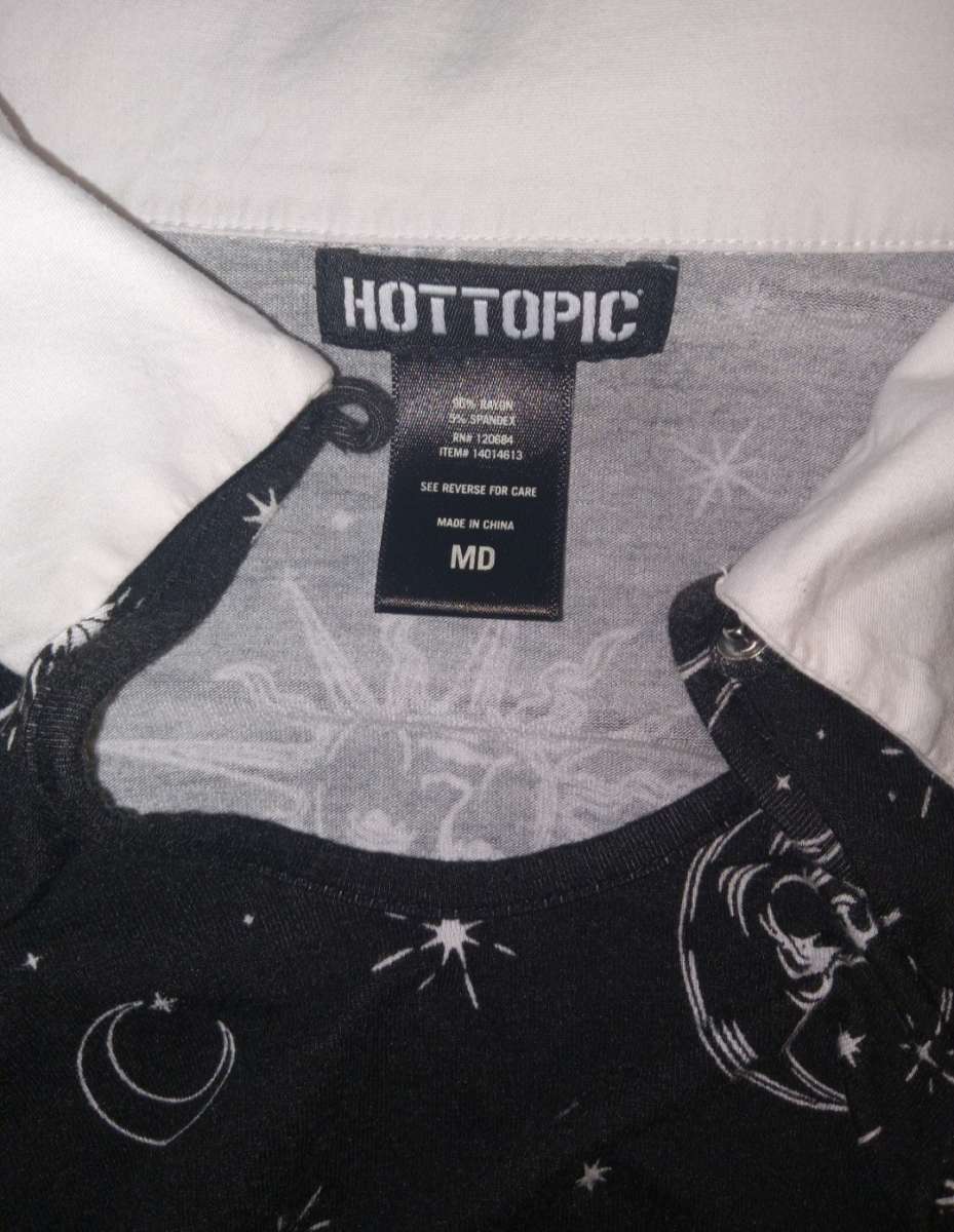 Hot Topic Gothic Celestial Long Sleeve Moon Sun Mini Dress