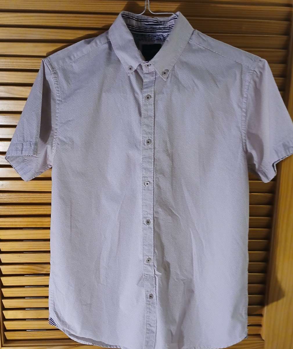 3 Mens Button Up Short Sleeve Shirts