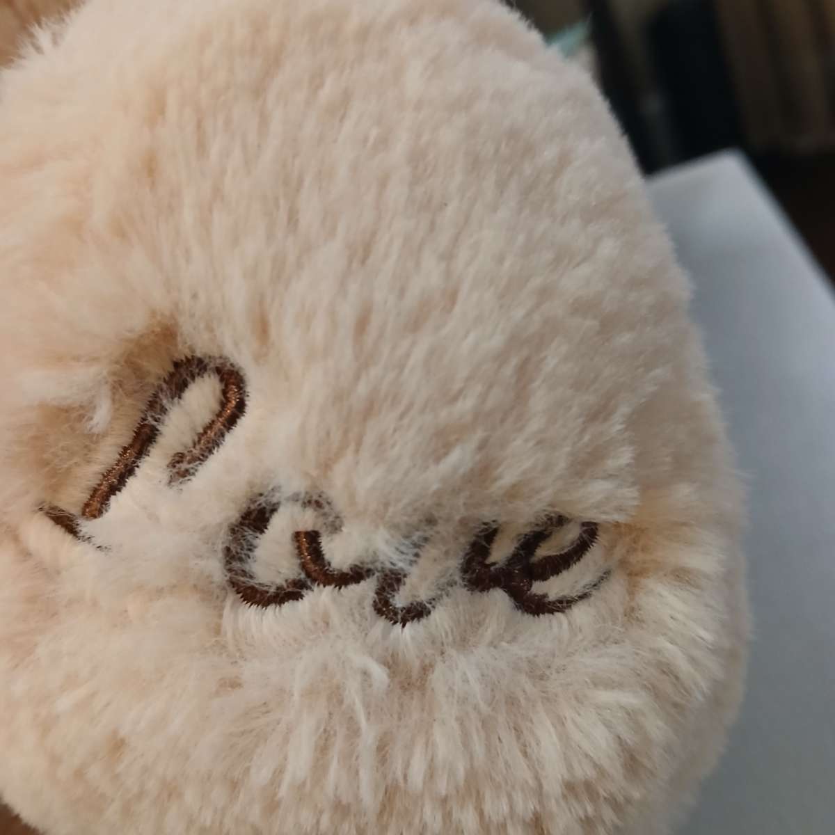 Sitting Teddy Bear with Love Sign 18x12