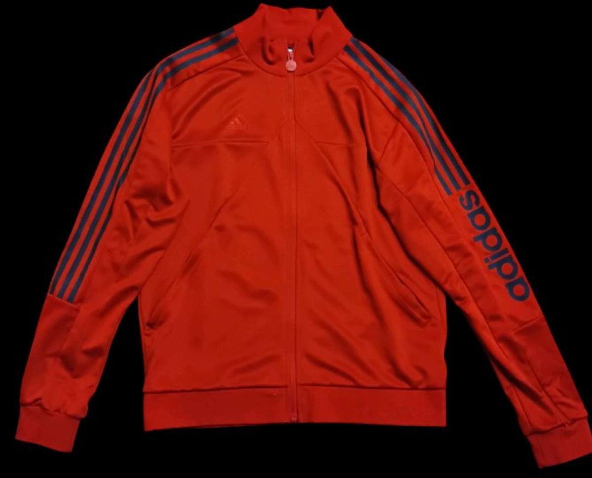 Red and Black Adidas Sweatsuit