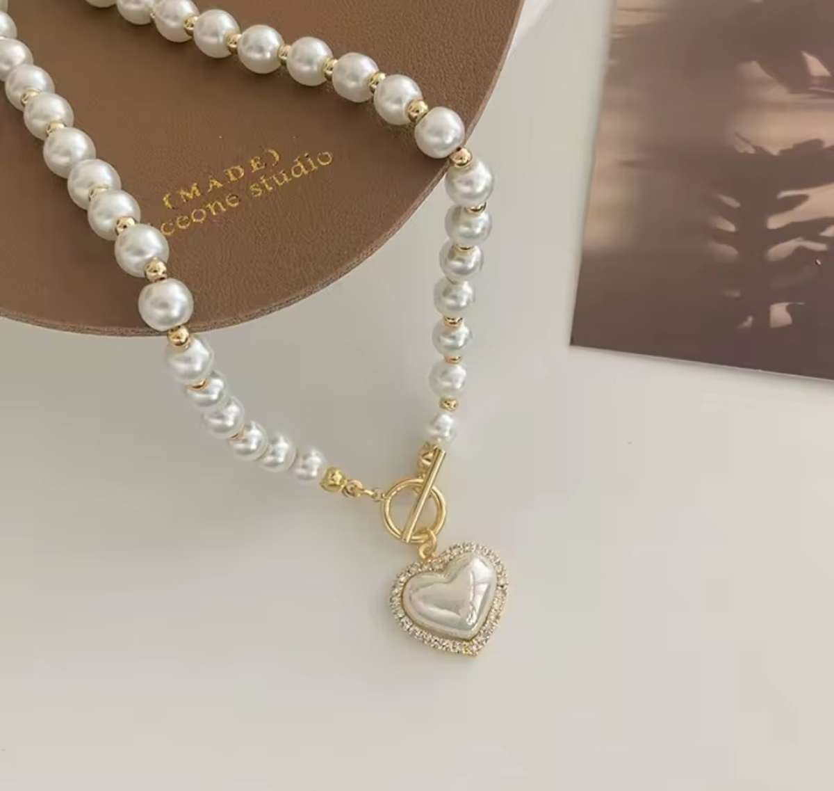 Pearl Heart Necklace