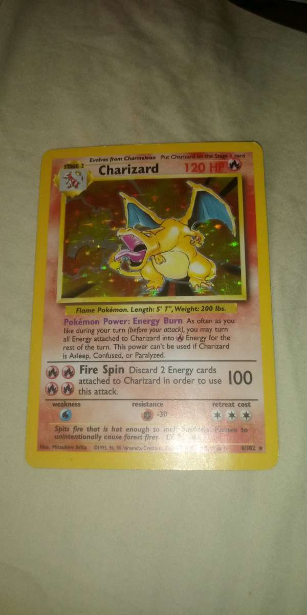 1st edition charizard trying to make some money thanks