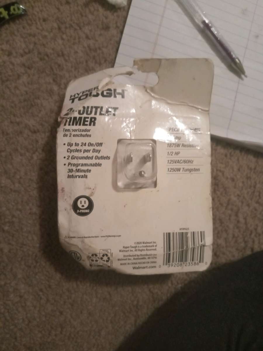 hyper tough 2 outlet timer