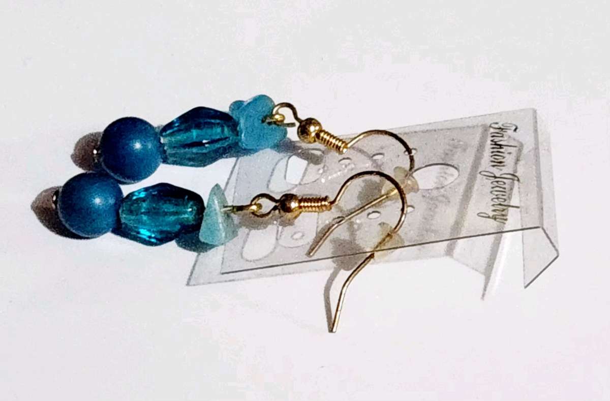 handmade glass beaded earrings