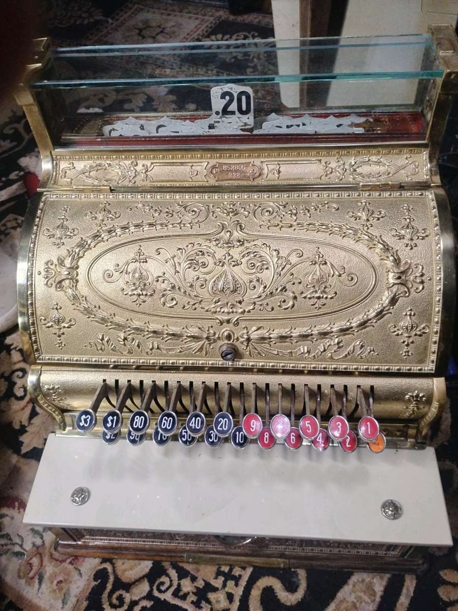 1912 national Brass cash register