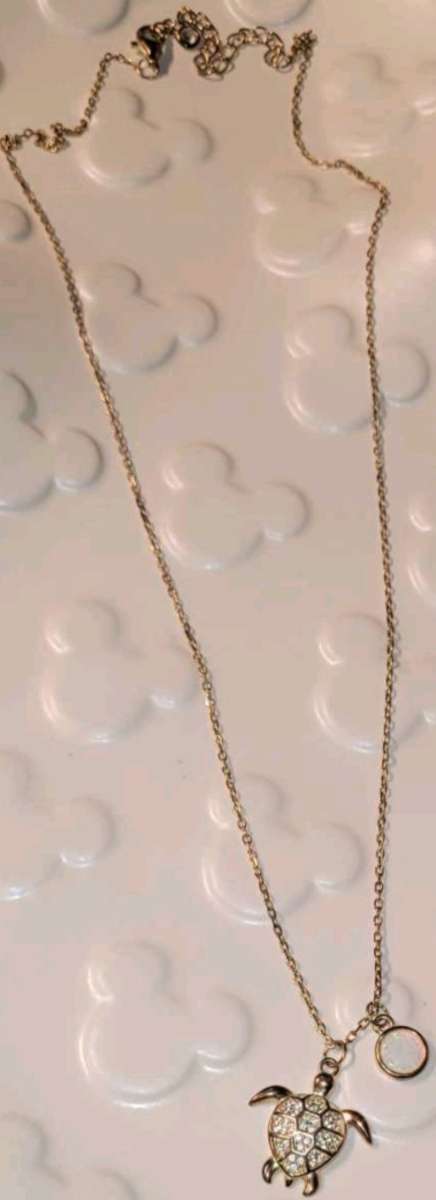 Sea Turtle pendant with CZ and circular opal accents