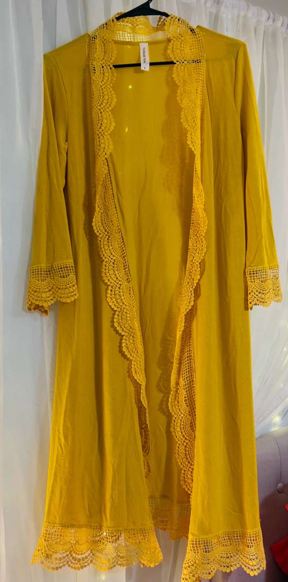 Mustard Yellow Lace Dister