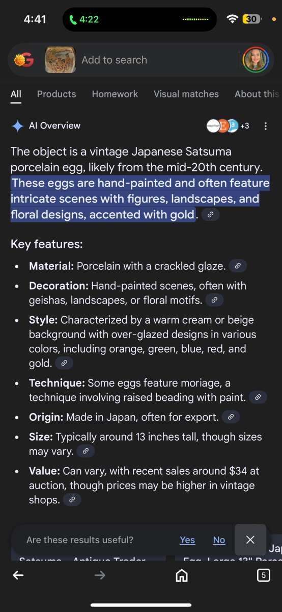 Chinese porcelain egg