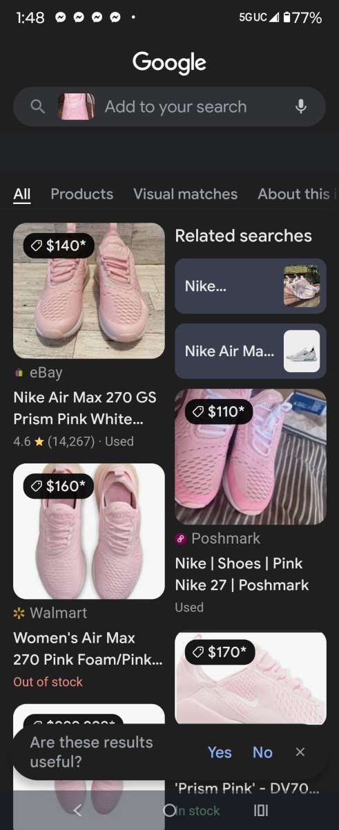 Light Pink 270 Nike Air Foams